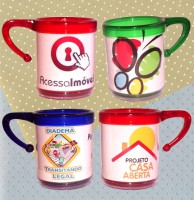 Caneca Acrílica Alça Collors