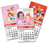 BLOQUINHO CALENDARIO COM CARINHA  IMÃ